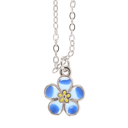 Forget-Me-Not Flower Necklace with Card